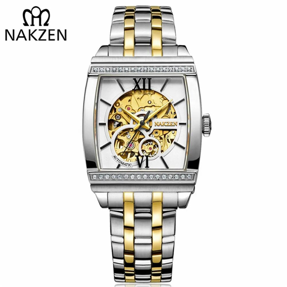 NAKZEN 6032 Automatic Skeleton Tourbillon Watch