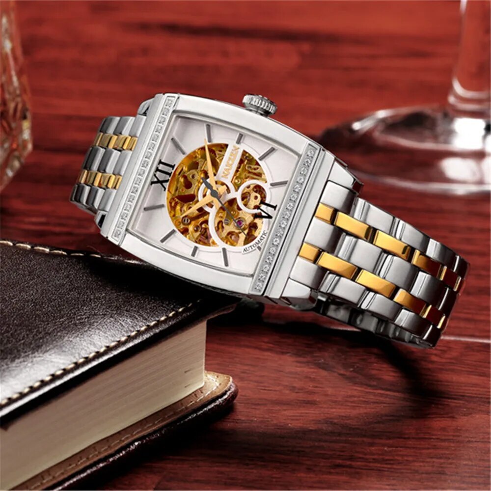 NAKZEN 6032 Automatic Skeleton Tourbillon Watch