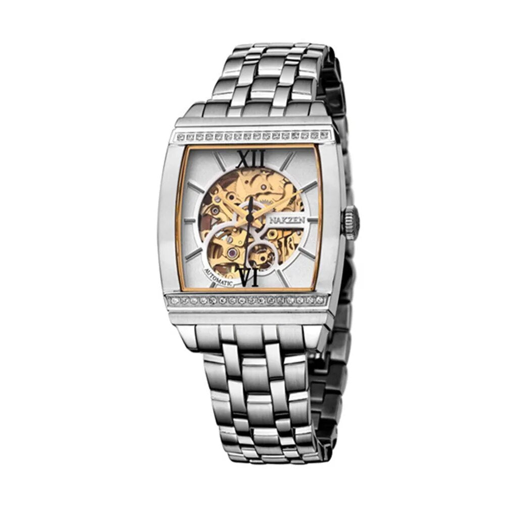 NAKZEN 6032 Automatic Skeleton Tourbillon Watch