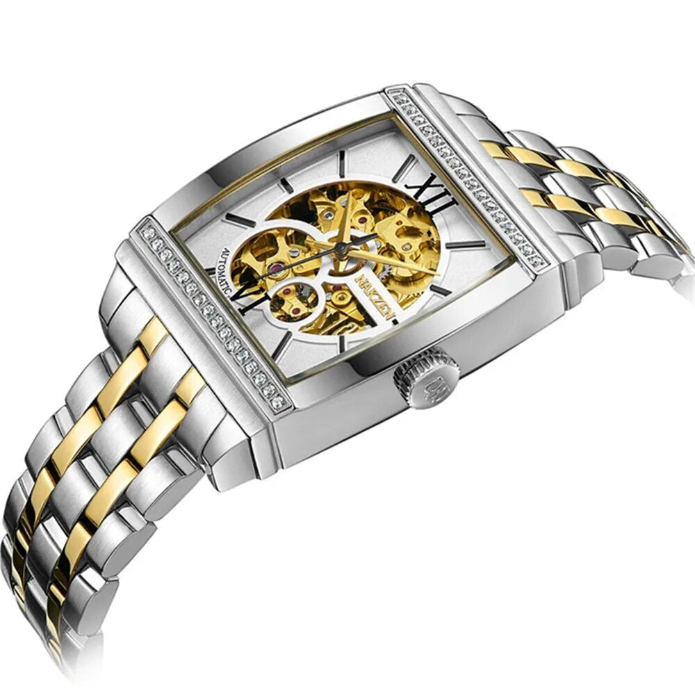 NAKZEN 6032 Automatic Skeleton Tourbillon Watch