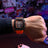 Black and orange MEGIR 2218 men's military chronograph watch with skeleton dial, silicone strap, and multiple subdials for outdoor sports