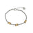DRAGOSA Two-Tone Rope Chain Charm Bracelet