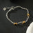 DRAGOSA Two-Tone Rope Chain Charm Bracelet