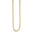 Gold beaded dainty chain necklace with small square beads, resting on a decorative ceramic dish with a scalloped edge, ideal for layering or everyday wear