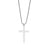 JENGO Silver-Tone Cross Pendant Necklace, 27-Inch