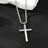 JENGO Silver-Tone Cross Pendant Necklace, 27-Inch