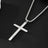 JENGO Silver-Tone Cross Pendant Necklace, 27-Inch
