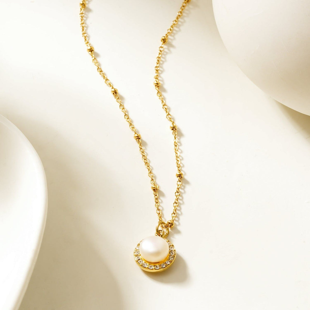 LATAHIA Gold-Tone Freshwater Pearl Pendant Necklace