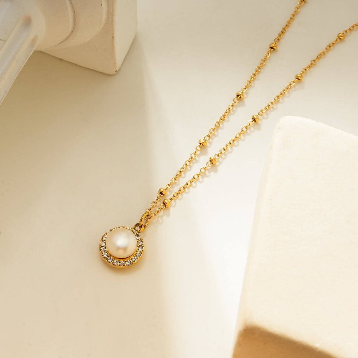LATAHIA Gold-Tone Freshwater Pearl Pendant Necklace